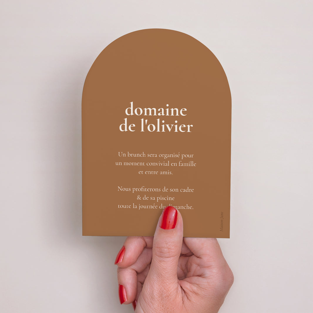 Invitations Mariage Petite arche Bibemus typographie photo N° 3