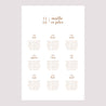 Plan de table Mariage Portrait Bibemus typographie photo N° 2