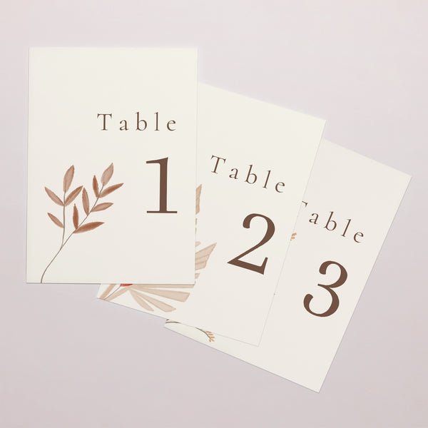 Marque table Mariage Rectangle Bouquet Bohème photo