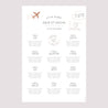 Plan de table Mariage Portrait 60 x 90 cm Le Voyage d'une Vie photo N° 2