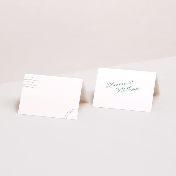 Marque-place Mariage 2 volets Passeport photo photo