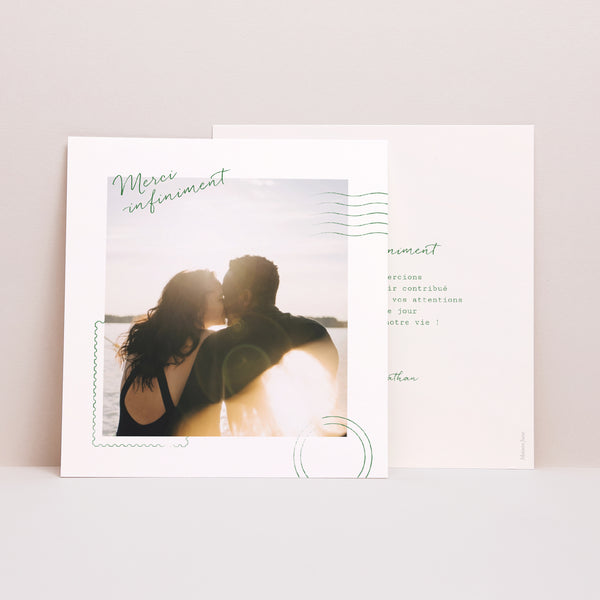 Remerciements Mariage Carré Passeport photo photo