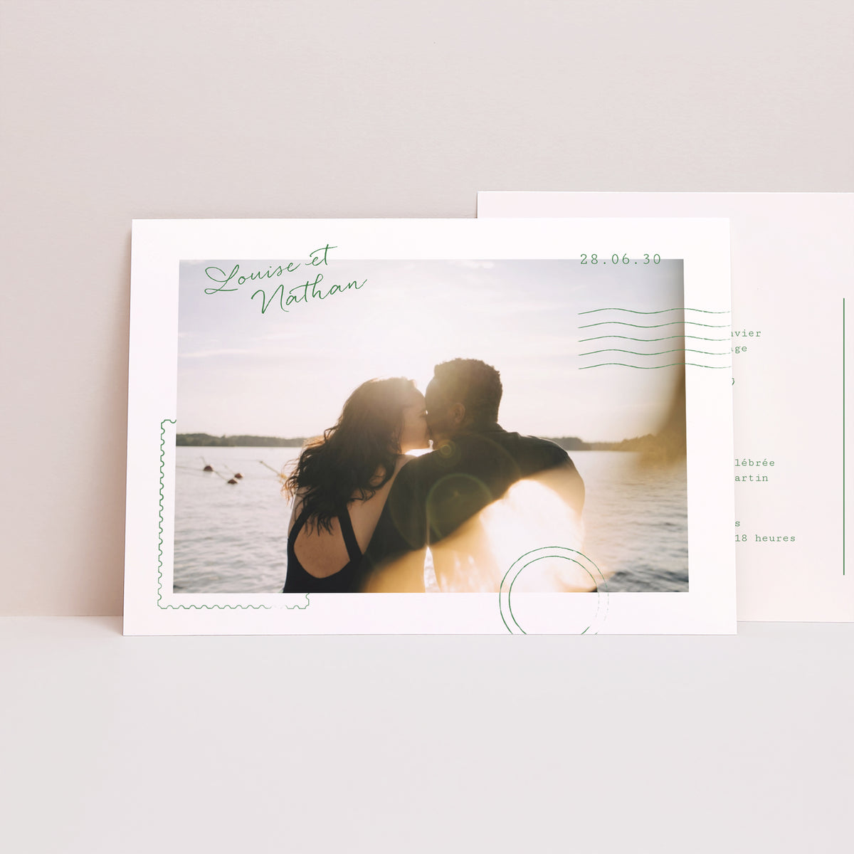 Faire-part Mariage Paysage Passeport photo photo