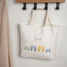 Tote bag Naissance Anse en toile Petits pas au bord de l'eau photo N° 1