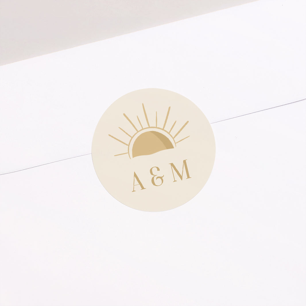 Sticker Mariage Rond Sous le sunlight photo N° 1