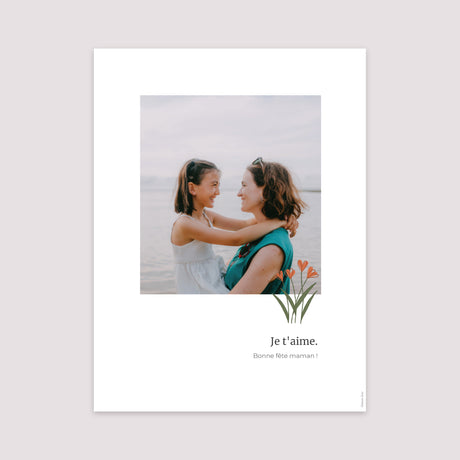 Affiche Portrait 30 x 40 cm Tulipes