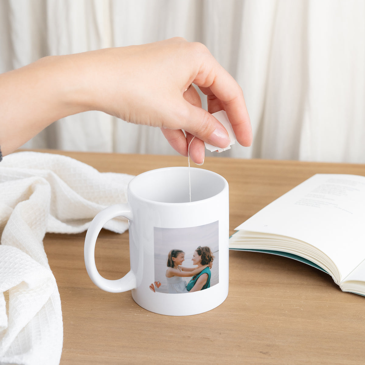Mug Objets Blanc Tulipes photo N° 3