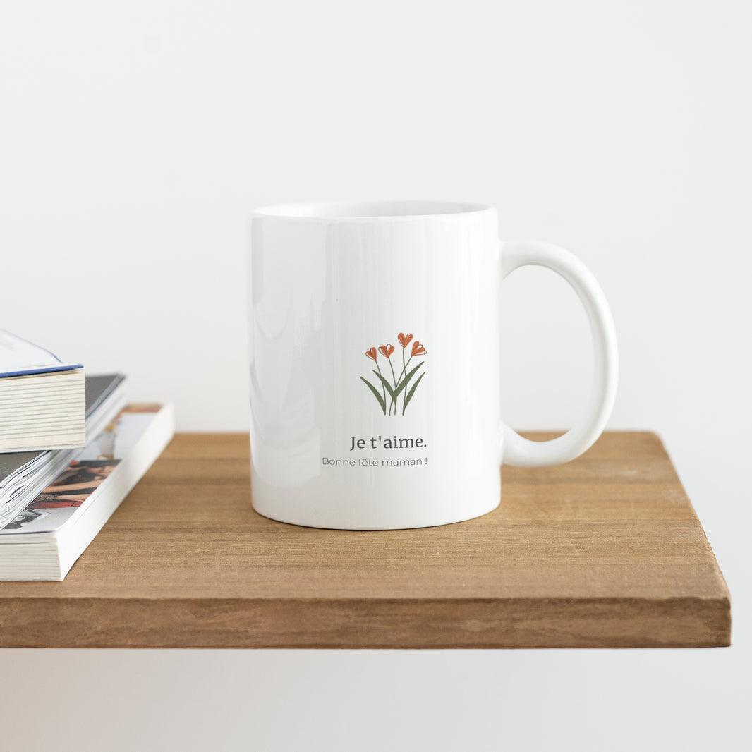 Mug Objets Blanc Tulipes photo N° 4