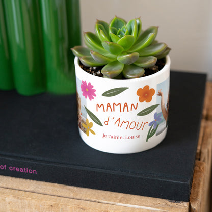 Pot de fleurs 48 cl Maman d'Amour II photo N° 2