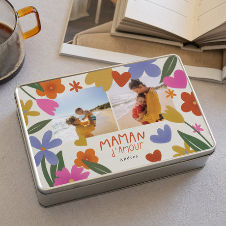 Boite métallique Objets Rectangle Maman d'Amour II