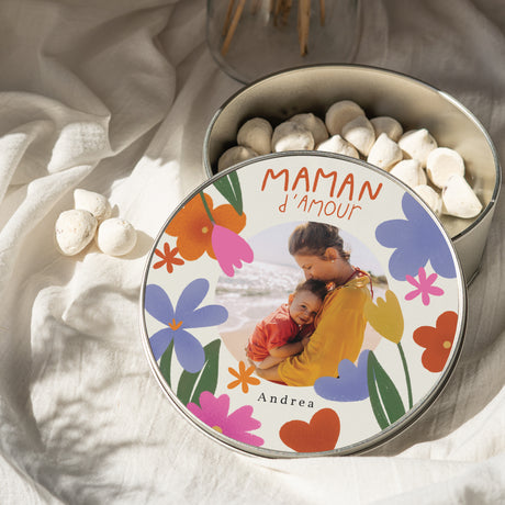 Boite métallique Objets Ronde Maman d'Amour II