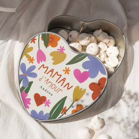 Boite métallique Objets Cœur Maman d'Amour II
