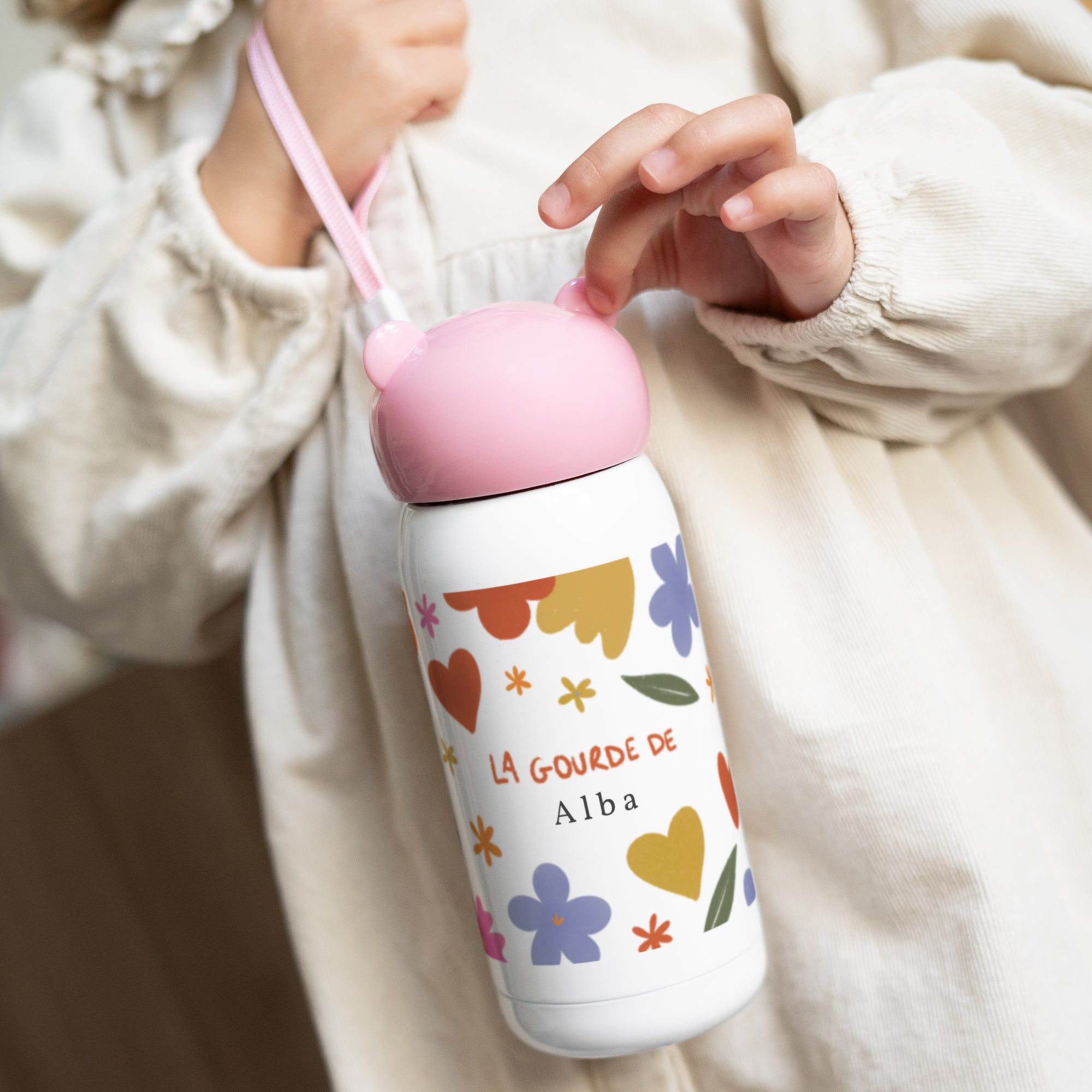 Gourde enfant Objets Rose, 32 cl Maman d'Amour II photo N° 2