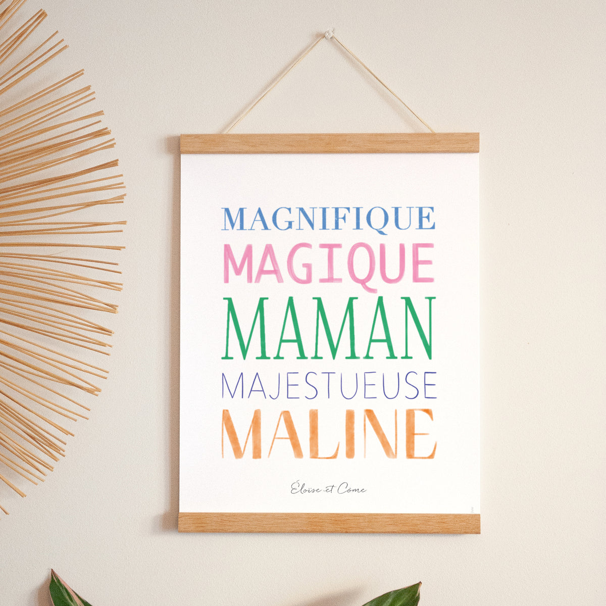Affiche Portrait 30 x 40 cm Mots d'Amour photo N° 1