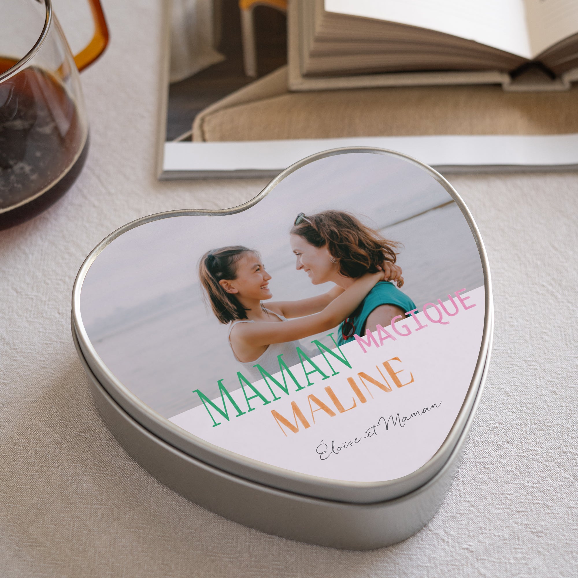 Boite métallique Objets Cœur Mots d'Amour photo N° 1
