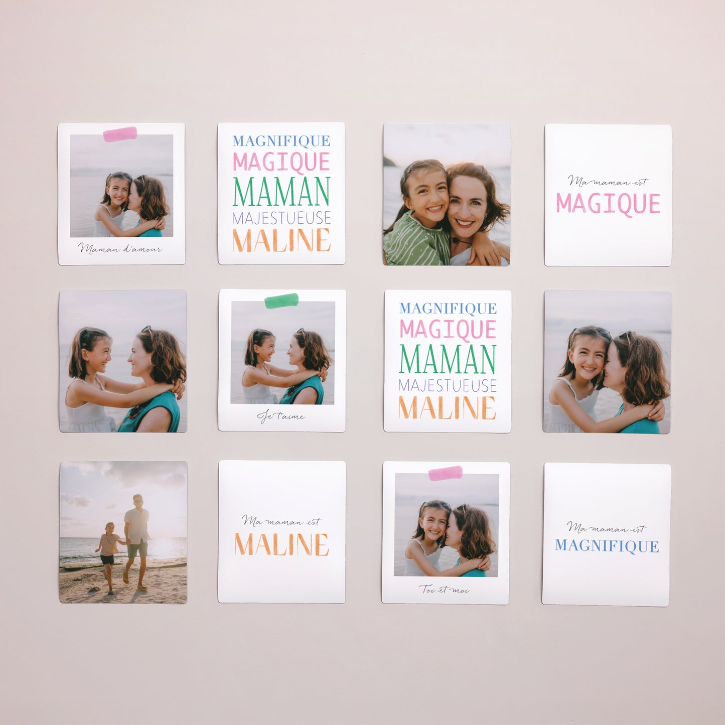 Magnet Objets Lot de 12, magnétique Mots d'Amour photo N° 1