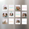 Magnet Objets Lot de 12, magnétique Mots d'Amour photo N° 1
