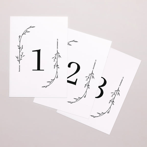 Marque table Mariage Rectangle Petits Mots Fleuris photo