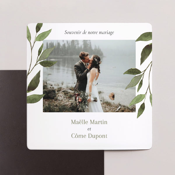 Remerciements Mariage Lot de 9, magnétique Ondulation végétale photo
