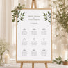 Plan de table Mariage Portrait Ondulation végétale photo N° 1