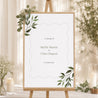 Panneau bienvenue Mariage Portrait 60 x 90 cm Ondulation végétale photo N° 1