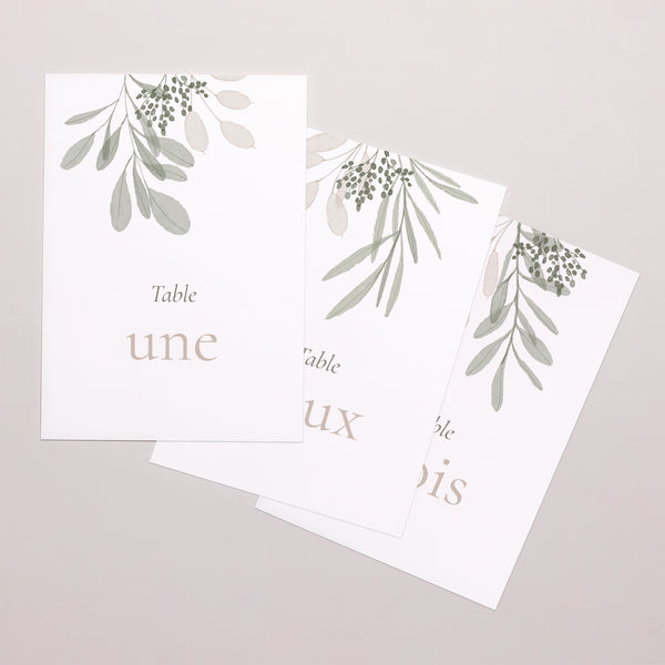 Marque table Mariage Rectangle Gélule Végétale photo
