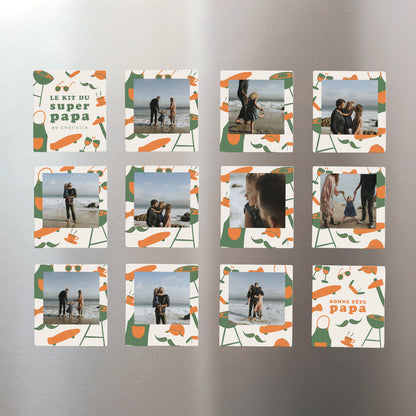 Magnet Objets Lot de 12, magnétique Kit du super papa photo N° 1