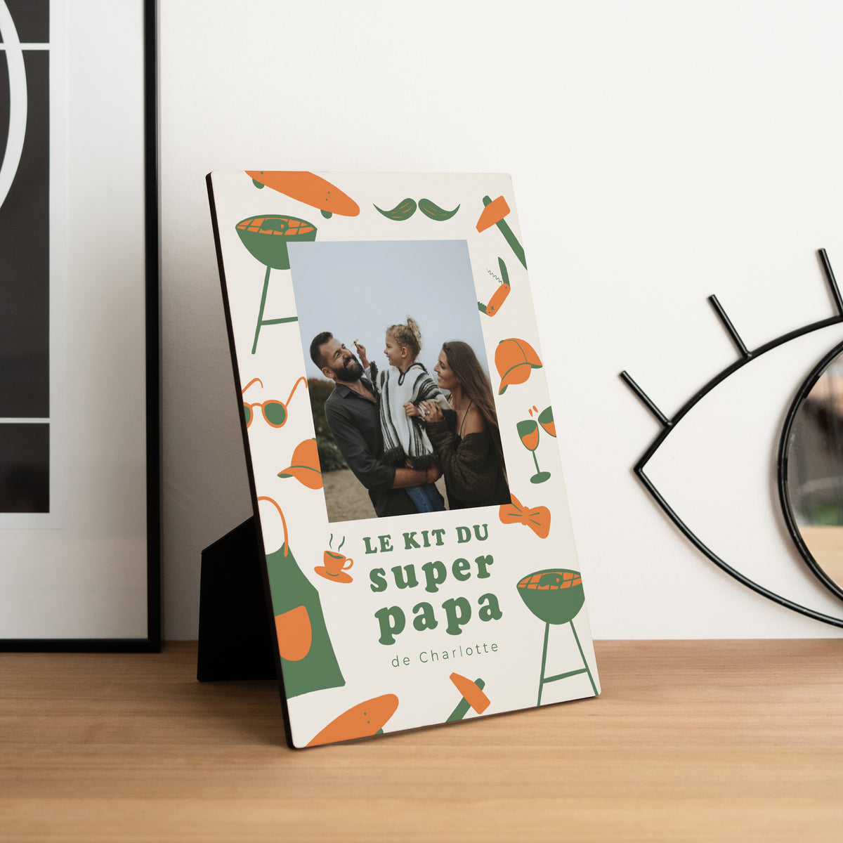 Cadre photo Objets Portrait Kit du super papa photo N° 1