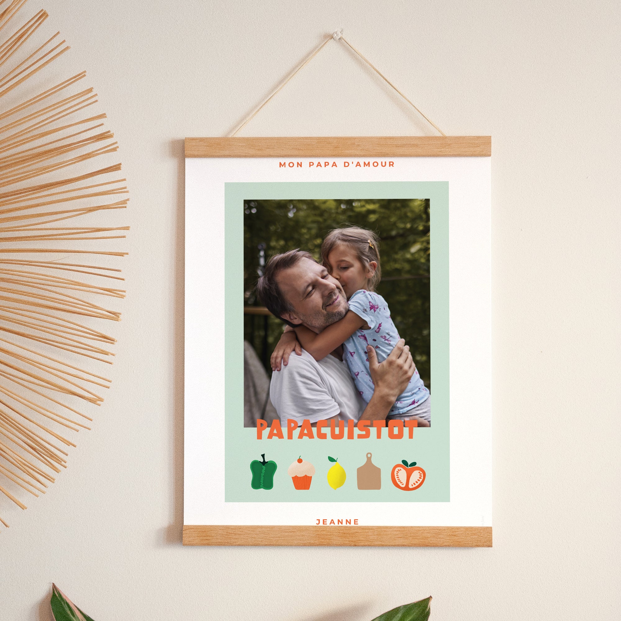 Affiche Portrait 30 x 40 cm Papa cuistot photo N° 1
