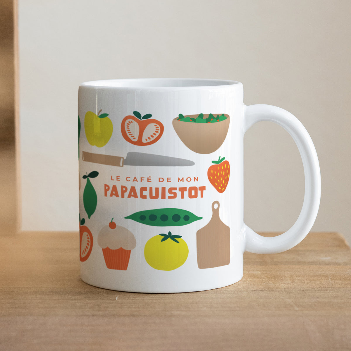 Mug Objets Blanc Papa cuistot photo N° 1