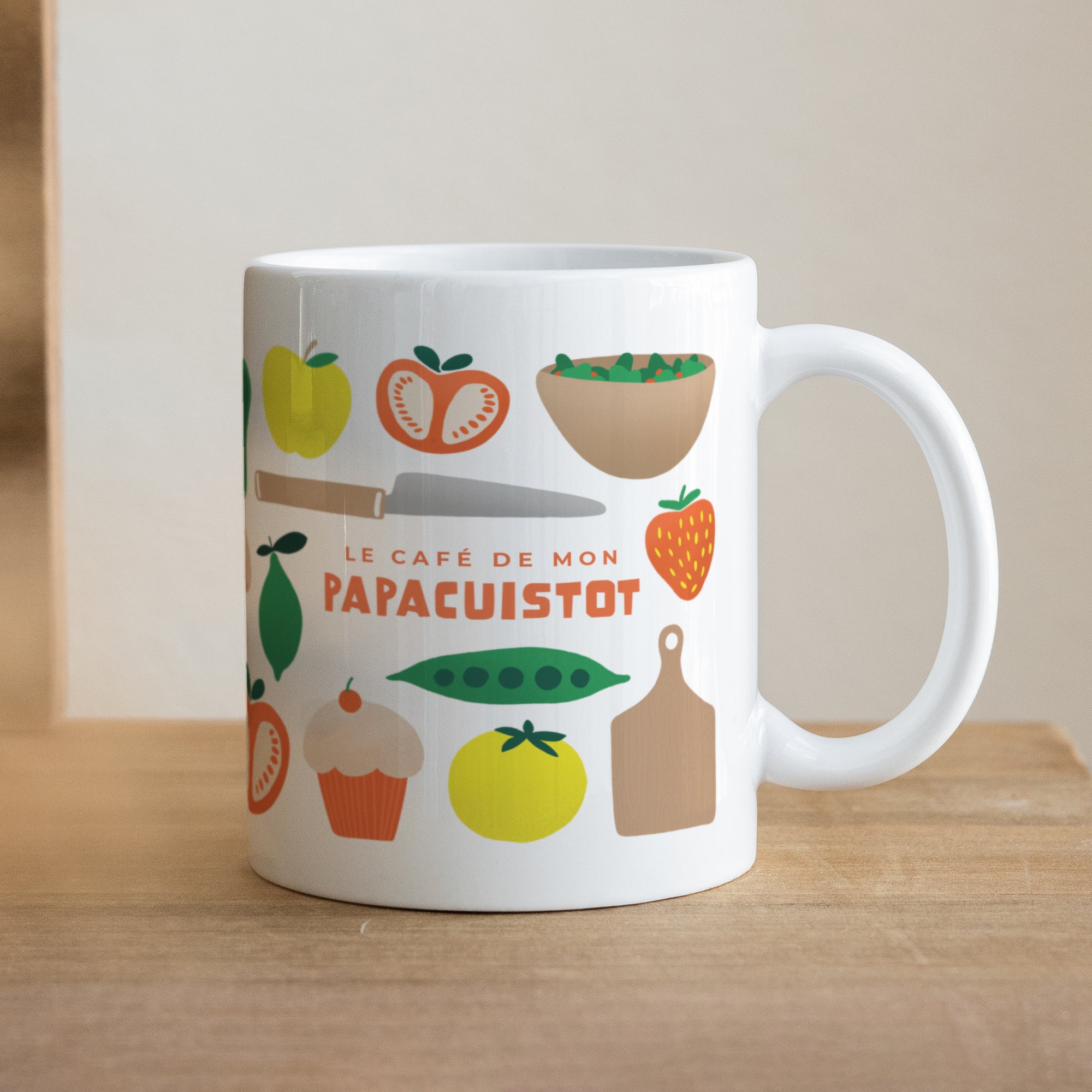 Mug Objets Blanc Papa cuistot photo N° 1