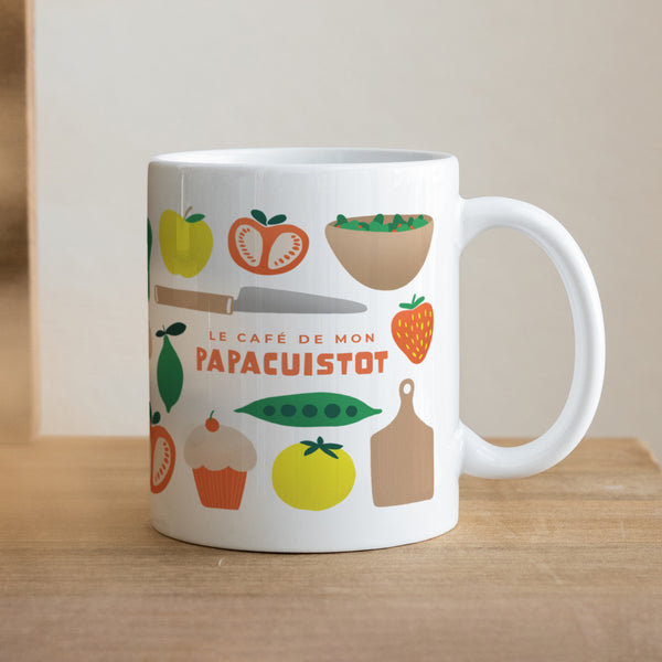Mug Objets Blanc Papa cuistot photo