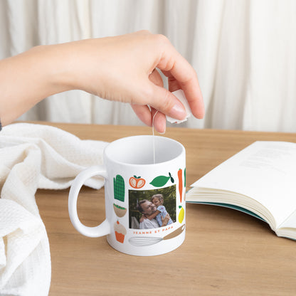 Mug Objets Blanc Papa cuistot photo N° 3