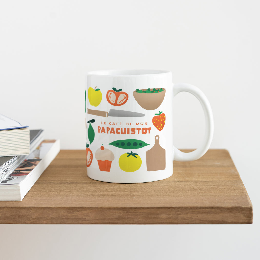 Mug Objets Blanc Papa cuistot photo N° 4