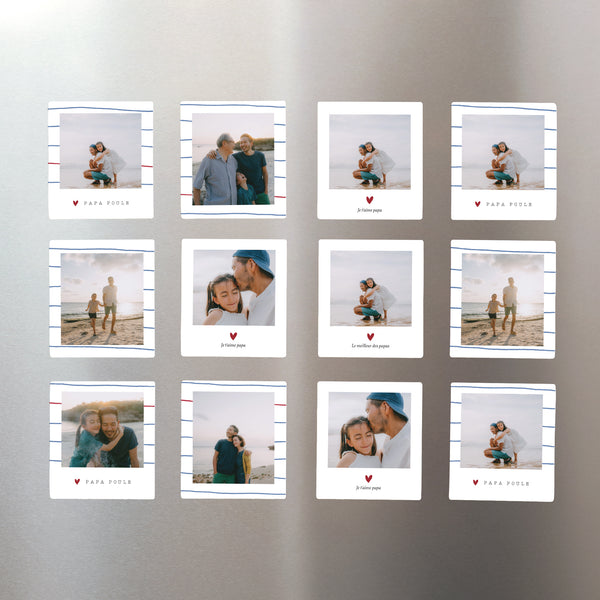 Magnet Objets Lot de 12, magnétique Papa poule photo