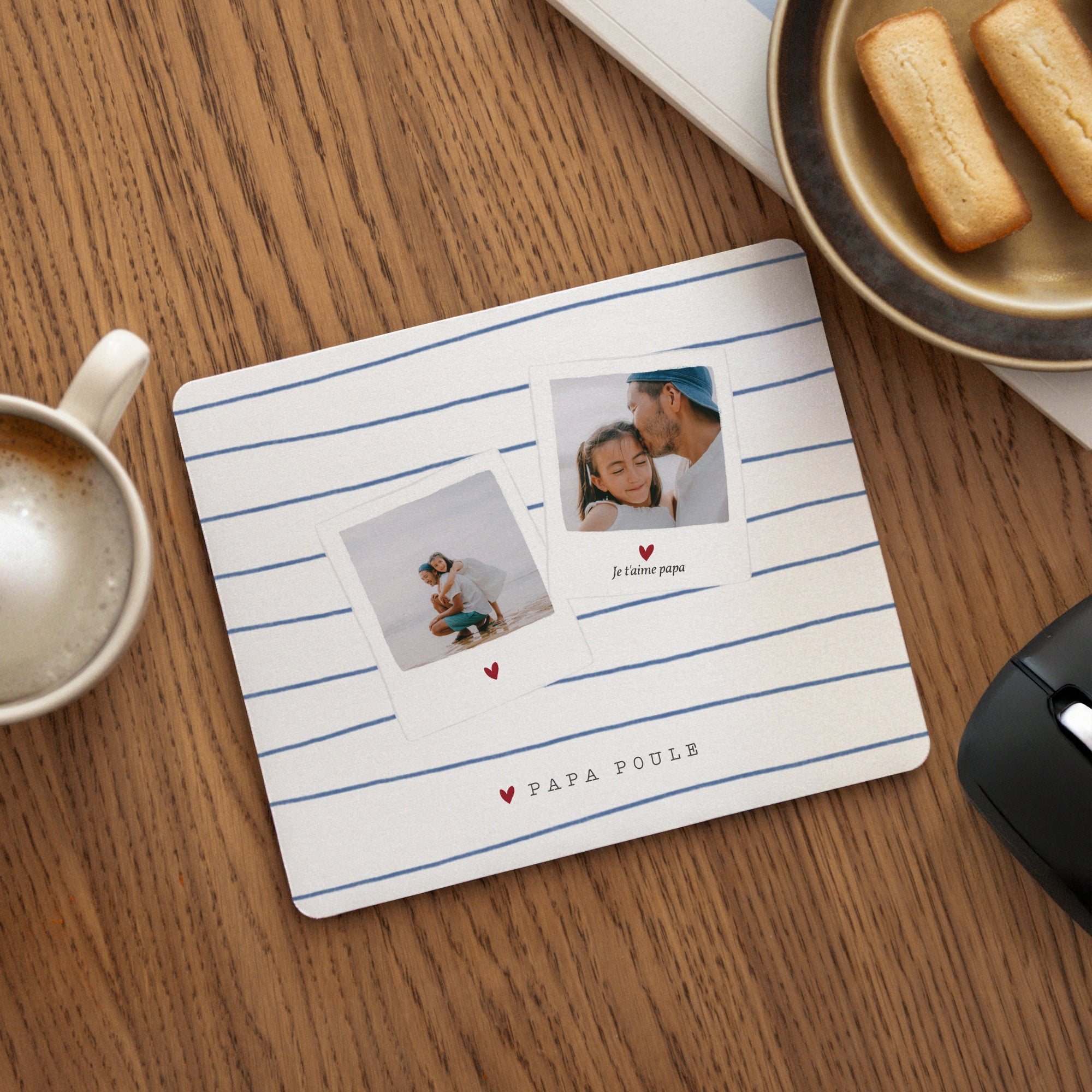 Tapis de souris Objets Rectangle Papa poule photo N° 1