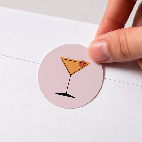 Sticker Anniversaire Adulte Rond Bulles d'anniversaire photo