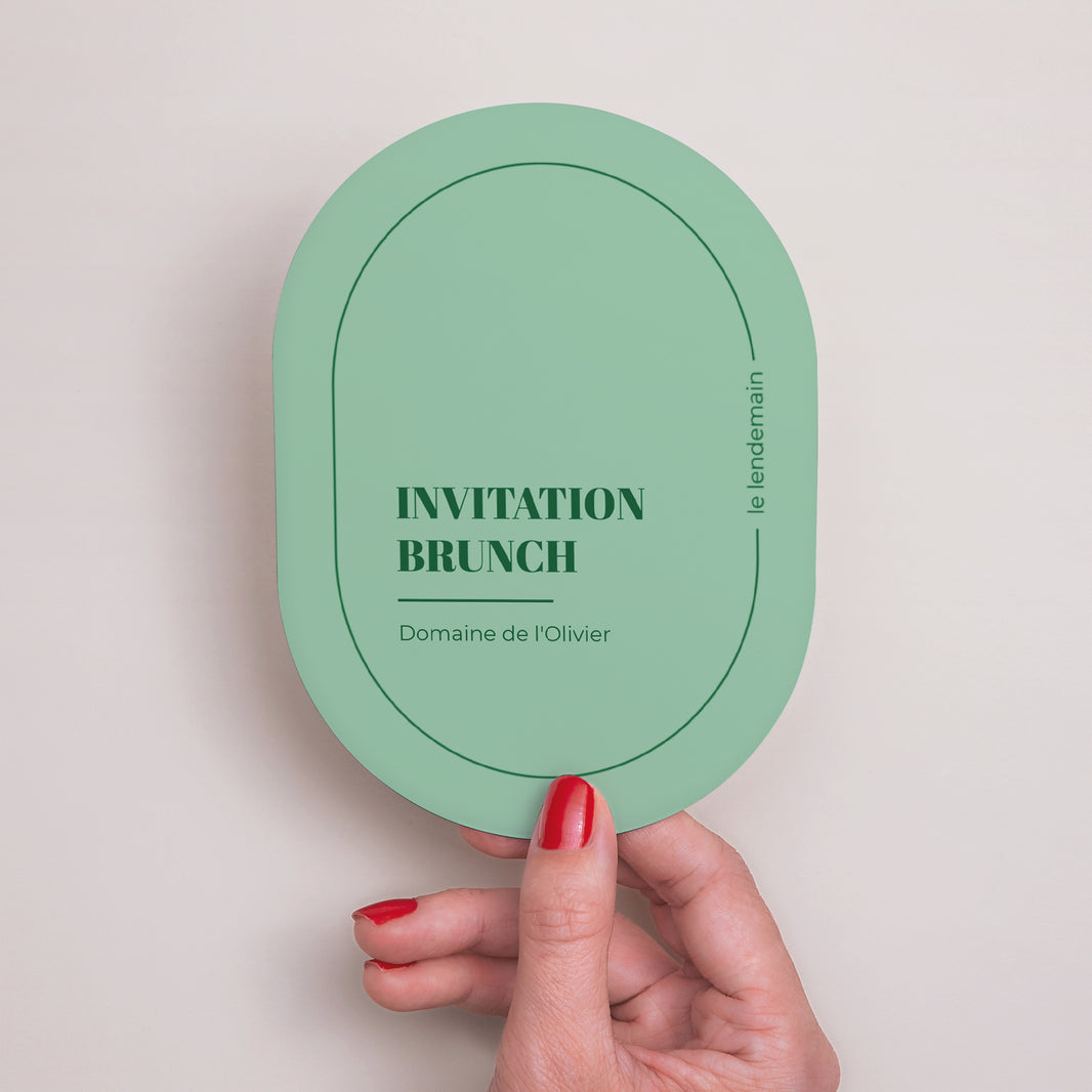 Invitations Mariage Ovale pop & love photo N° 2