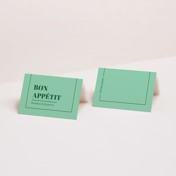 Marque-place Mariage 2 volets Pop & love photo