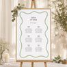 Plan de table Mariage Portrait Vagues vertes photo N° 1