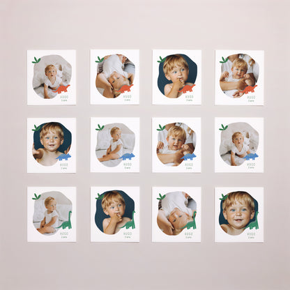 Tirage photo Anniversaire Enfant Lot de 12 Petits Dinos photo N° 1