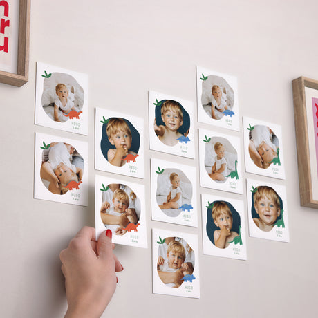 Tirage photo Anniversaire Enfant Lot de 12 Petits Dinos