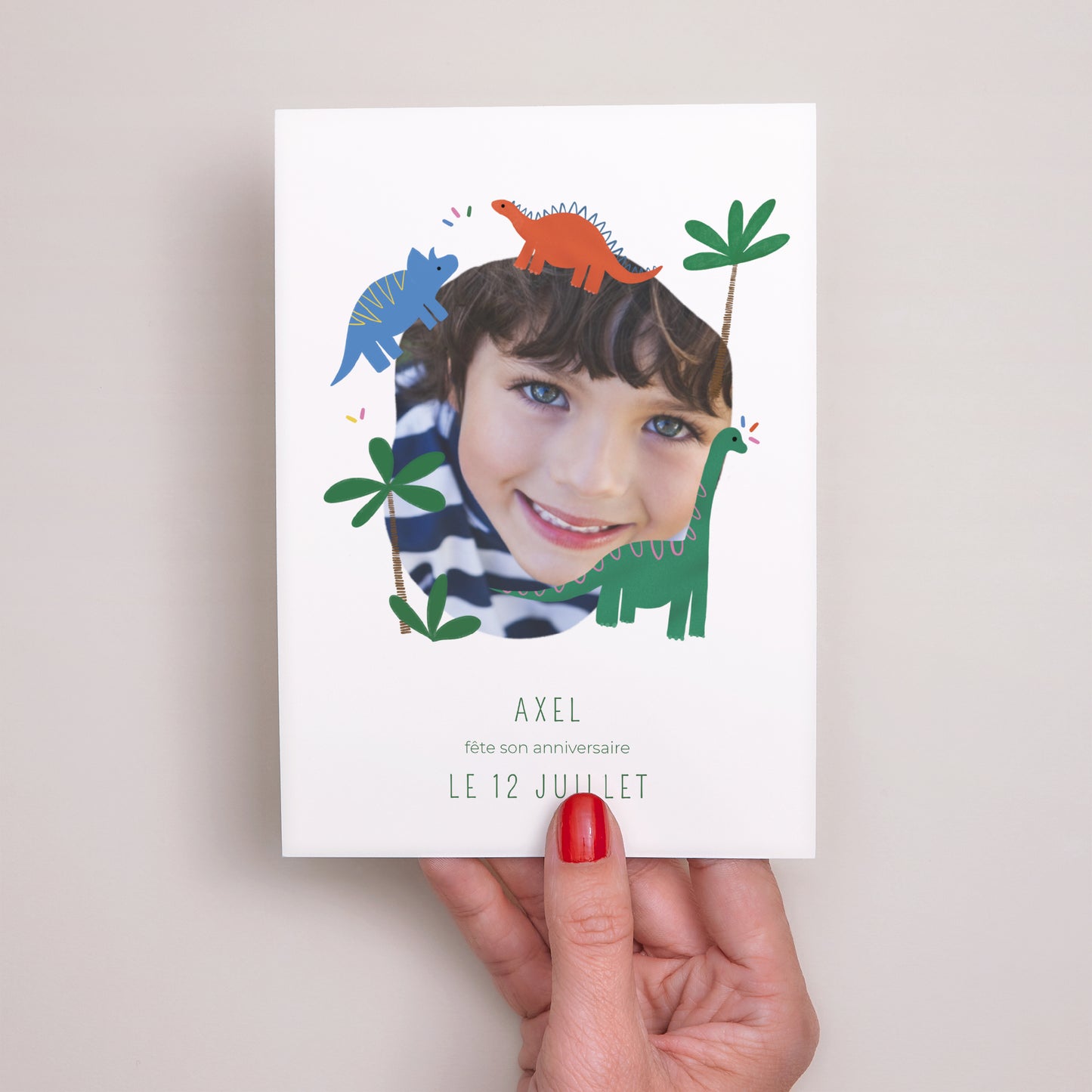 Invitations Anniversaire Enfant Portrait Petits Dinos photo N° 2