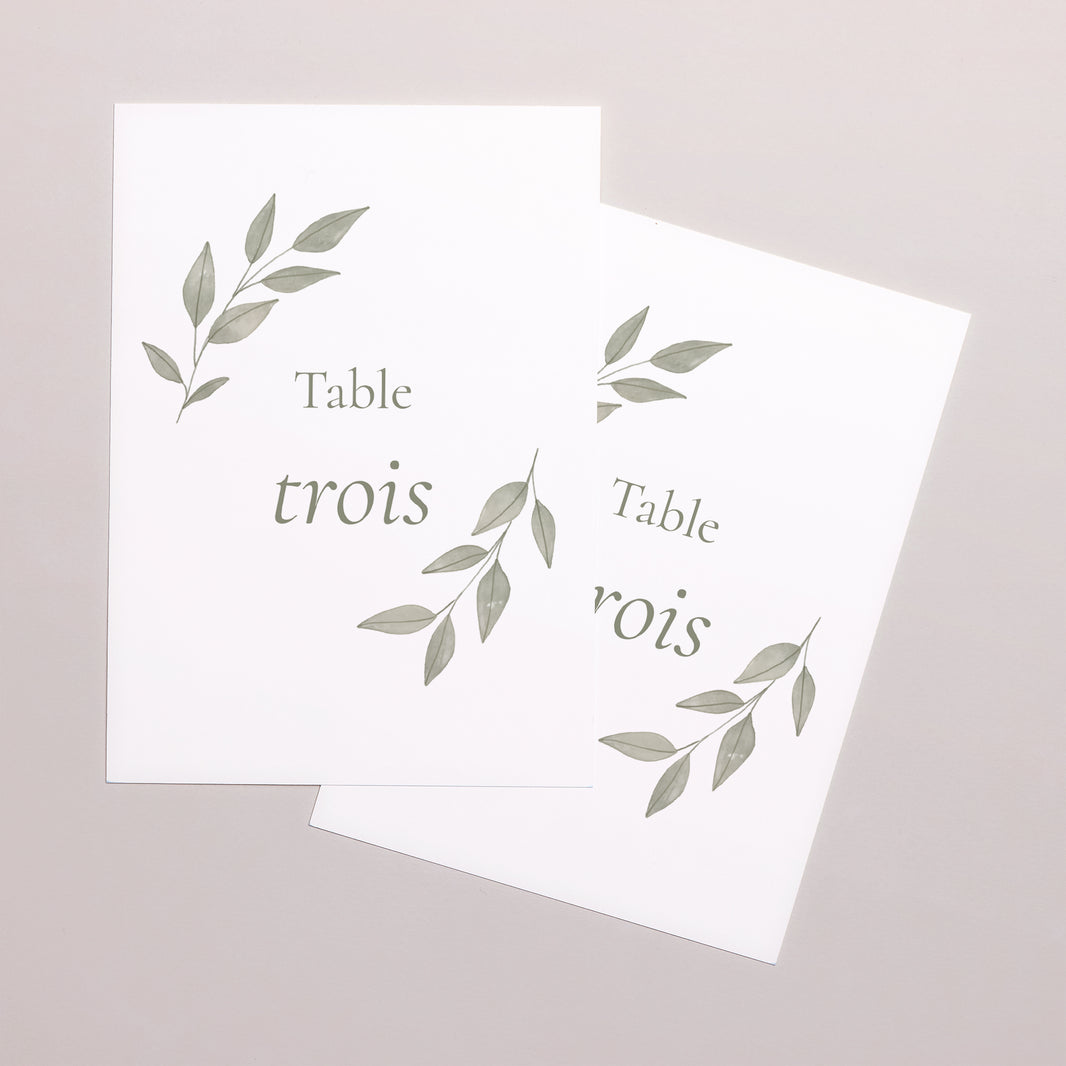 Marque table Mariage Rectangle Couronne végétale dorée photo N° 2