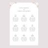 Plan de table Mariage Portrait Encadré floral photo N° 2