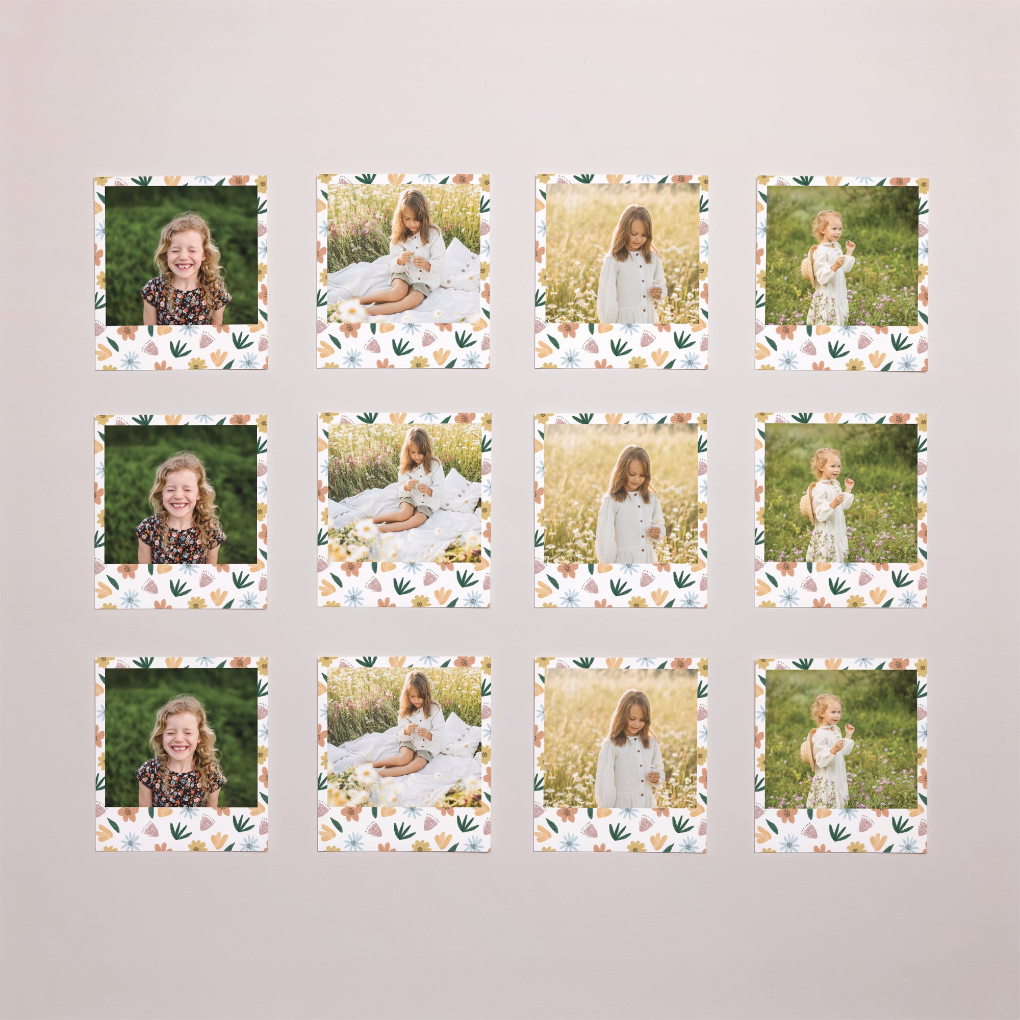 Tirage photo Anniversaire Enfant Lot de 12 Fleurs photo N° 1