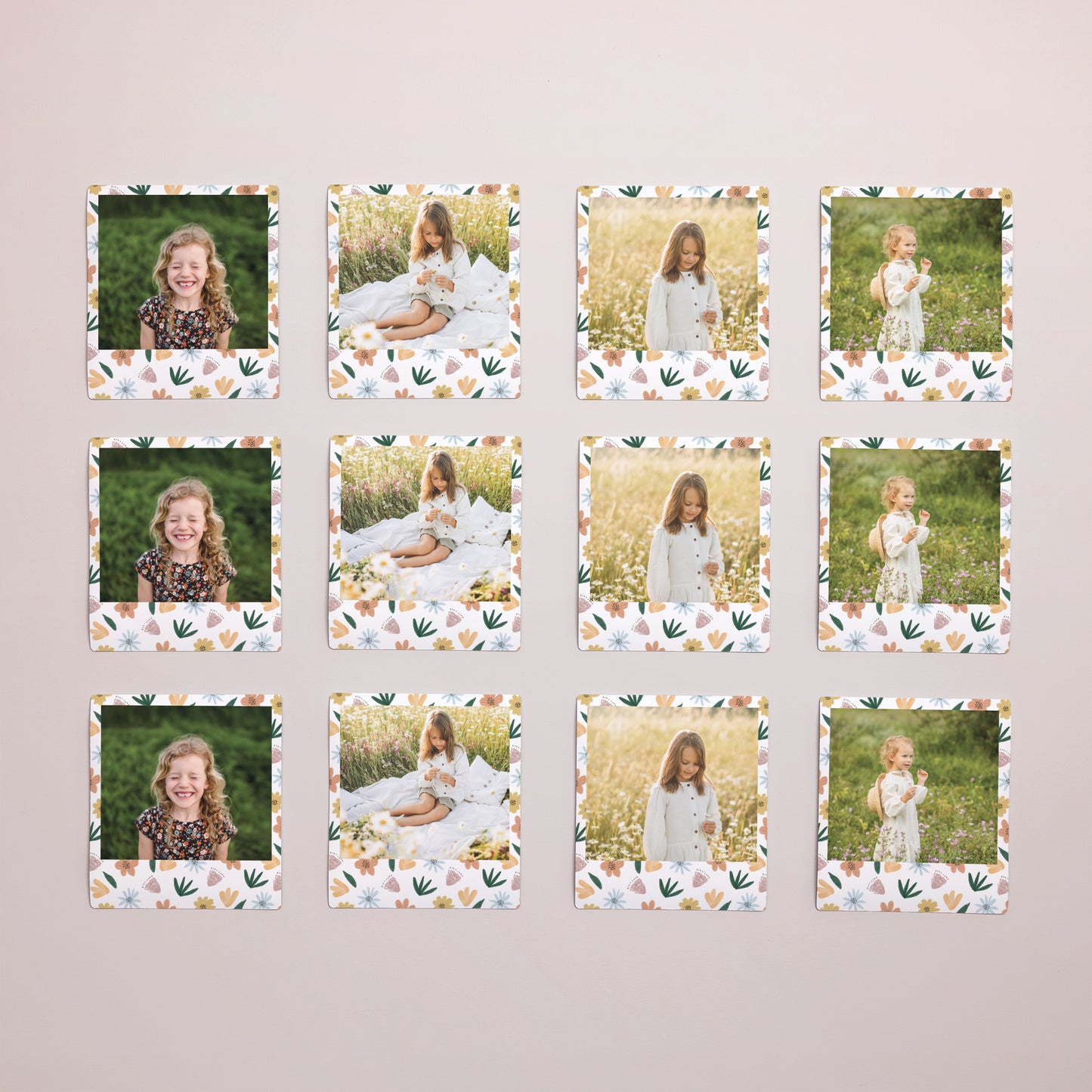 Tirage photo Anniversaire Enfant Lot de 12 Fleurs photo N° 1