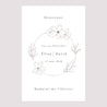 Panneau bienvenue Mariage Portrait 60 x 90 cm Alliance romantique photo N° 2