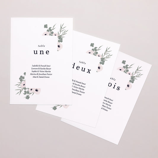 Marque table Mariage Rectangle Cadre romantique photo