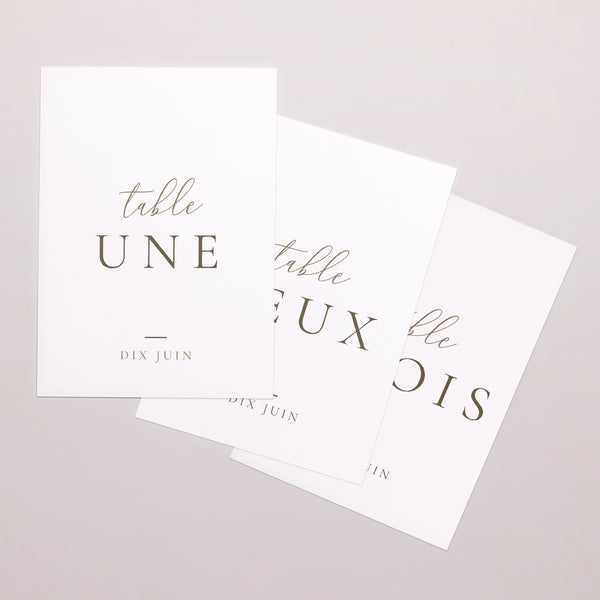 Marque table Mariage Rectangle Dorure élégante photo